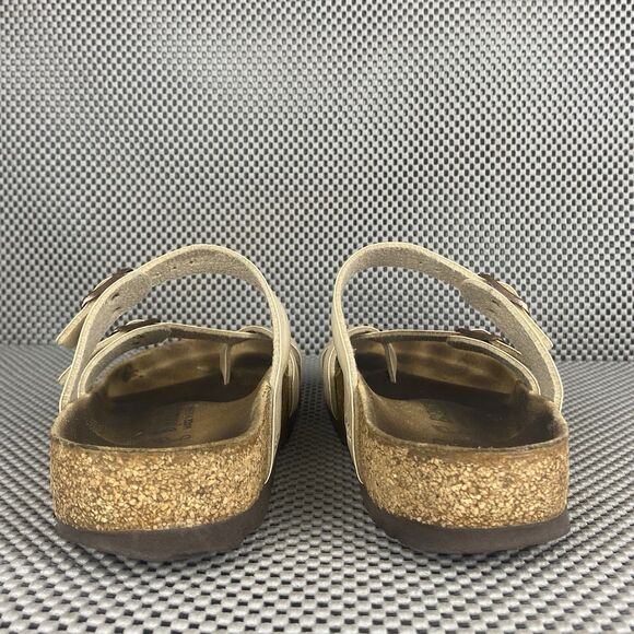 Birkenstock Mayari Adult Sandals 37 L6 M4 Cream Leather Buckle Made In Germany - Picture 9 of 13
